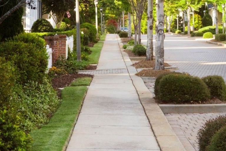 concrete footpath