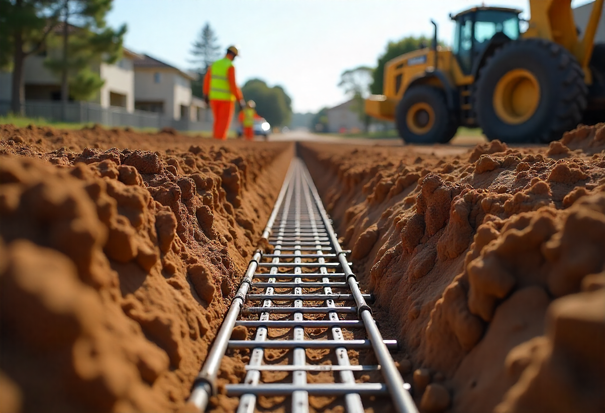 footing excavation in progress