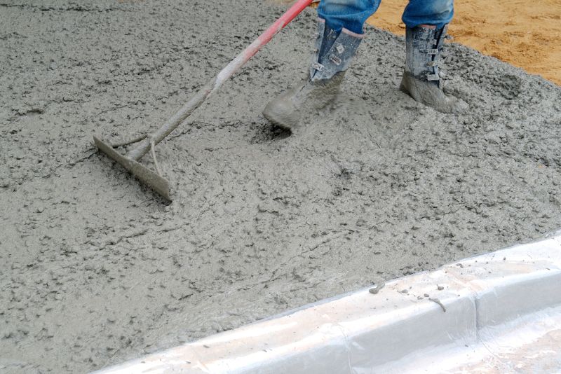 concrete pouring process